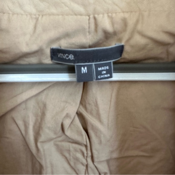 Vince Lamb Leather Asymmetrical Biker Moto Zip Ribbed Jacket (Medium) - Picture 6 of 15